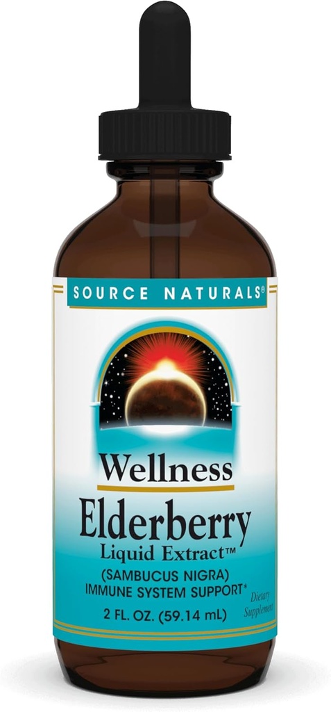 Bron Naturals Wellness Vlierbes Extract, 2 OZ - Immuunsysteemondersteuning*