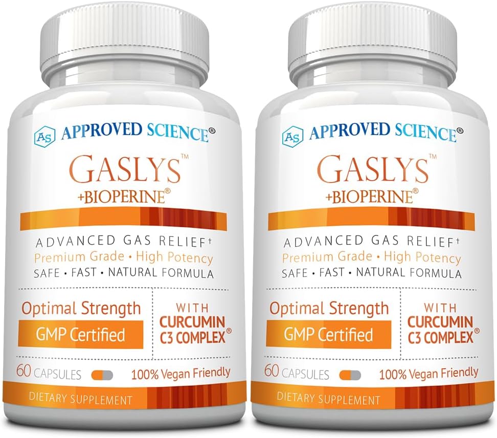 Goedgekeurde Science® GaslysTM - Soothe Digestive Tract, Alleviates Gas and Mtomach Cramps - Artichoke Powder, Ginger, Fennel Seed - 60 Count - Pack of 2