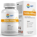 7c Sam e 400mg Supplement (S-Adenosylmethionine), Vitamine B6, B12 Toegevoegd om dezelfde effectiviteit te verbeteren, Mood and Joint Comfort, Vegan, Non-GMO, Glutenvrije, 60 Enteric Coated Capsules