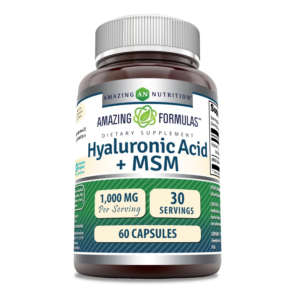 Verbazingwekkende Formules Hyaluronzuur & MSM Supplement 
