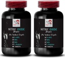 Nitrikoxide - Nitrikoxide Booster - Spierondersteuning, Power Focus, Energiesupplement, Performance Formula, Uithoudingsvermogen Ondersteuning, Oefening Supplement, Kracht Focus, Endurance Mix 2 Fles 120 Tablets