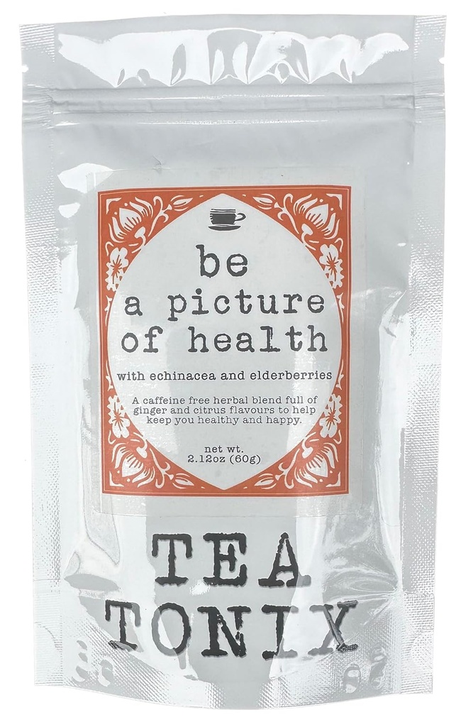 BE A PITURE OF Health Tea with Echinacea, Vlierbessen, and Ginger 60g (2.12oz) - for Better Health and to Help Get You Through the Cold Season