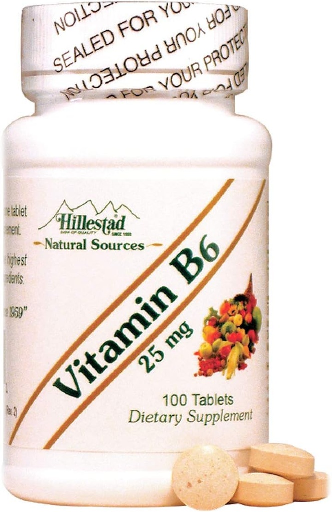 Dialyvite Hillestad Pharmaceuticals - Vitamine B6 25 mg - 100 tabletten