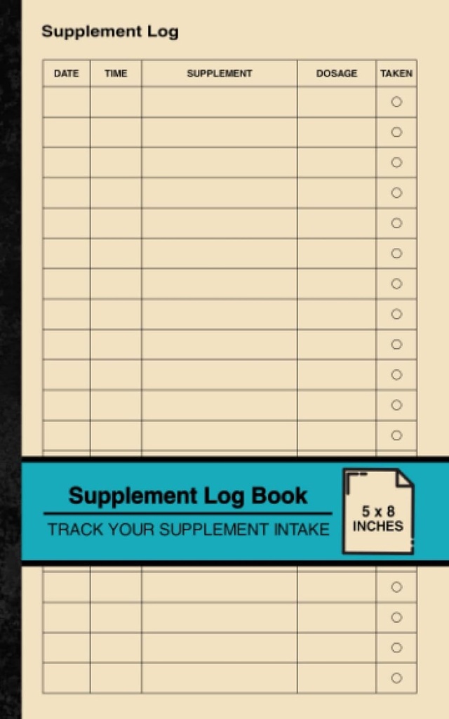 Supplement Logboek: Eenvoudig Supplement Logboek 