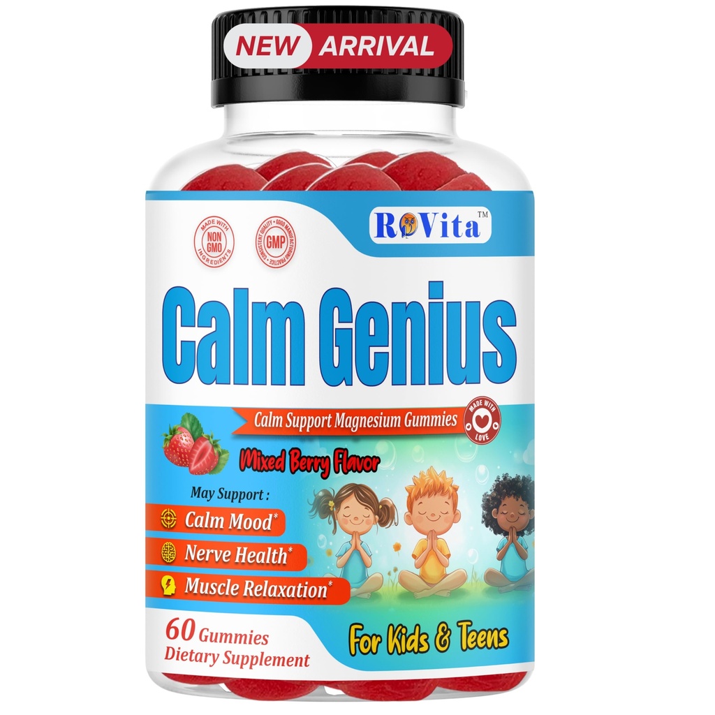 Kalm Genius Kids Magnesium Gummies 