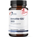 Designs for Health Annatto-GG 300 - Geranylgeraniol GG Supplement from Annatto Seeds - Supports Healthy Aging, Bone Health, Muscle Health, Cellular Energy & Production of Coenzyme Q10 (60 Softgels)