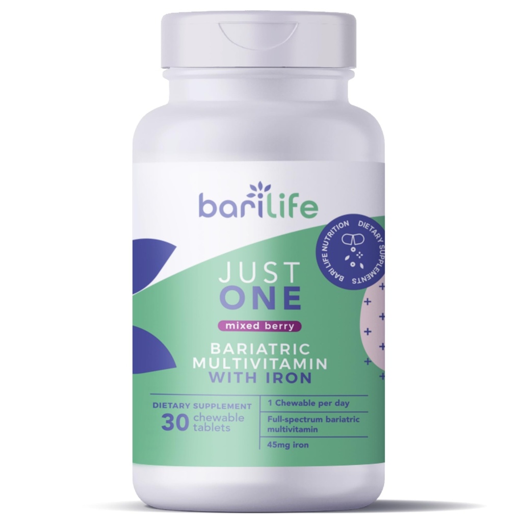 Bari leven slechts één kauwbare, eenmaal dagelijks baritische multivitamine en ijzer