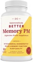 Beter geheugen PM Nighttime Brain Supplement bevordert Mitochondriale bio-energetica; Hersen- & geheugenfuncties; Slaapkwaliteit