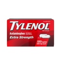 Tylenol Extra sterkte pijnstillers pillen, acetaminofen 500 mg caplets, pijnstiller en koorts-reducer medicijnen voor hoofdpijn, rugpijn, tandpijn en lichte artritis, 100 telling fles