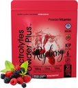 PoederVitamine Elektrolyten Poeder Plus (20 porties) Raspberry Electrolyte Poeder Zero Calorie Keto,0 Suiker, Geen Maltodextrine,1000mg Kalium,120mg Calcium,120mg Magnesium, Roze Himalaya Zout