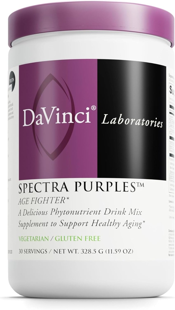 DAVINCI Labs Spectra Purples - Powder Supplement with Antioxidants Supports Healthy Aging* - Fruit, groente en kruidenextract Supplement Aids Brain & Immune Health* - 30 Servers (328.5 g)