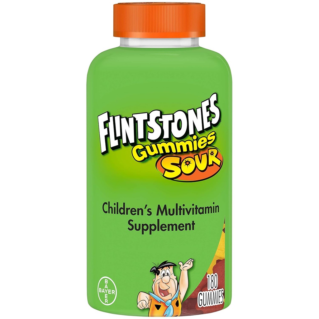 Flintstones -Zour Gummies - 180 Telling- 3 verpakking