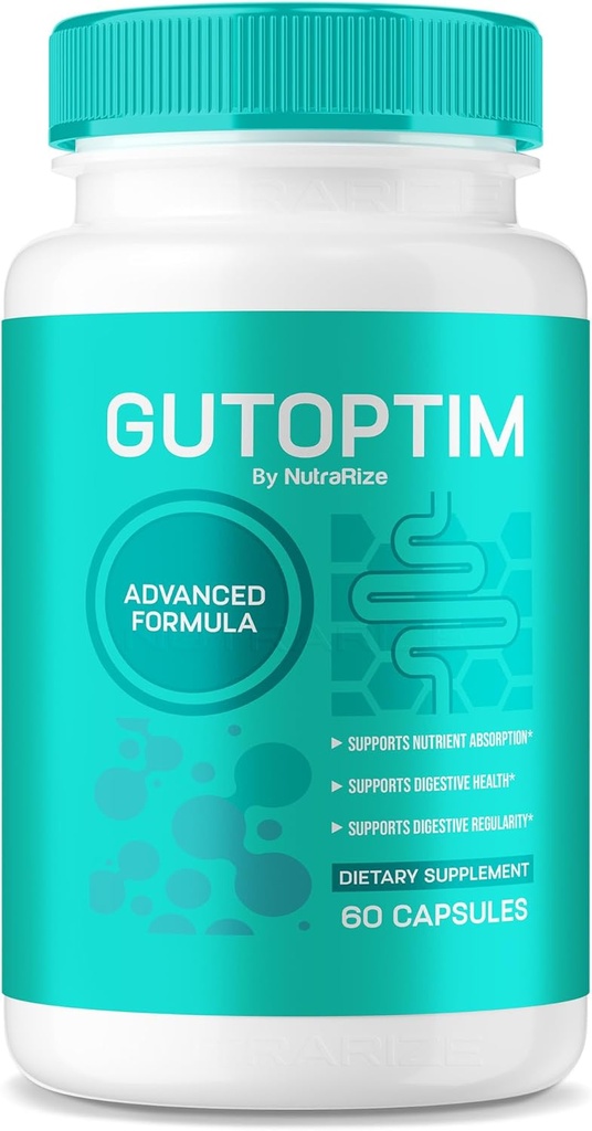 GutOptim Vitamine, Advanced Formula Capsules voor Gut Health, GutOptim Alle Natuurlijke Supplement voor Digestive Wellness, Extra sterkte Officiële Formule, Gut Optim Reviews (60 Capsules)