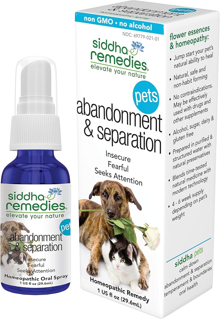 Siddha Remedies Verlating & Scheiding voor Huisdieren 