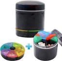 Extra grote Portable Pillenkast met dubbele lagen 7 Compartiments Medicine Box Maandelijkse pil Organizer (grote fles)