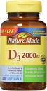 Nm Vit D 2000iu grootte 250ct natuur gemaakt vitamine D 2000iu 250ct