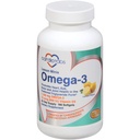 Omega 3 Citroen Minis + Vitamine D3, 1100 mg Omega-3 in triglyceridevorm en 600 IE Vitamine D3, Eenvoudig doorslikken, Fresh Citroen-Flavored Omega-3 Supplement Softgels - 180 Tel.