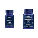 Levensverlenging Super K Vitamine K1, K2 MK-7, MK-4, Vitamine C en Magnesium Capsules 500mg, Hart, Bot, Arteriële Gezondheid