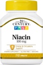 21st Century Niacin Tablets, 100 mg, 110 Tellen