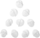 MEDca Hoorhulp Standaard Receiver Tulip Domes Compatibel met GN Resound Sure Fit - 10-Pcs Universele Onzichtbare Tip Vervanging oor Domes voor BTE PSAP Hoorversterkers en Open Fit Modellen, Wissen