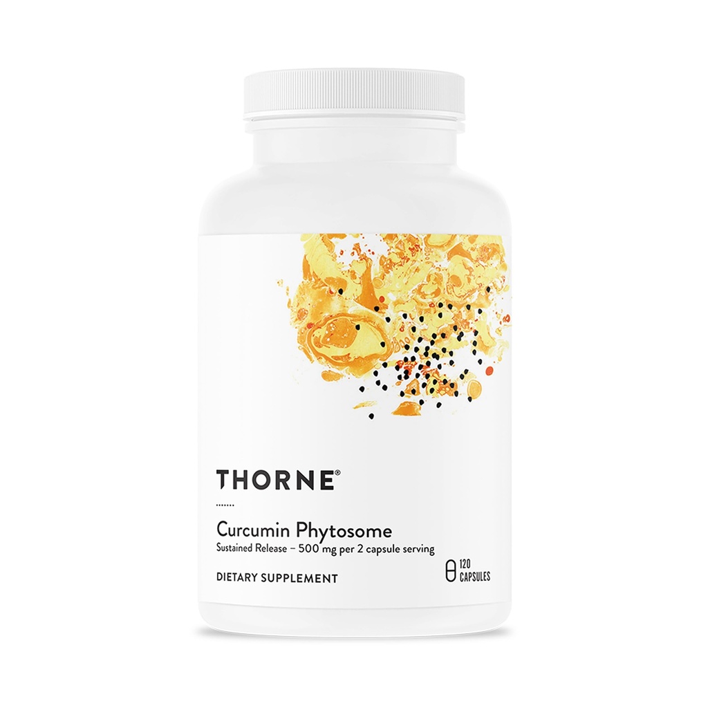 THORNE - Curcumine Phytosome 500 mg (Meriva) - Sustained Release, Clinically Studed - Supports Healthy Inflammatory Response in Joints, Muscles, GI Tract, Liver, Brain & Nerves* - 60 Servers