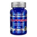 ALLMAX Voeding Cafeïnepillen, Sustained Energy & Pre - Workout Mental Focus, Fast Absorbing & Vegan, 200 mg, 100 tabletten