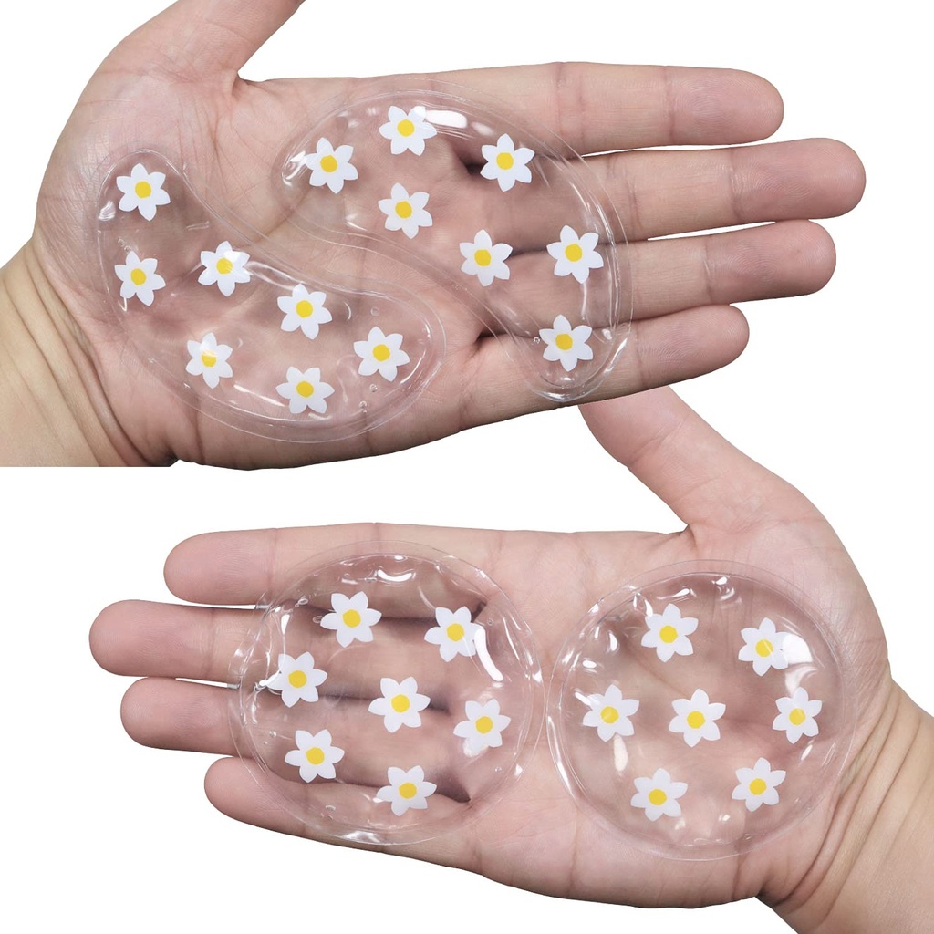 ZNÖCUETÖD Gel Ice Pack Herbruikbare koelende oogkussens en onder Eye Patches, Eye Hot Cold Treatment Pack voor roodheid, pijnverlichting en oogrelax