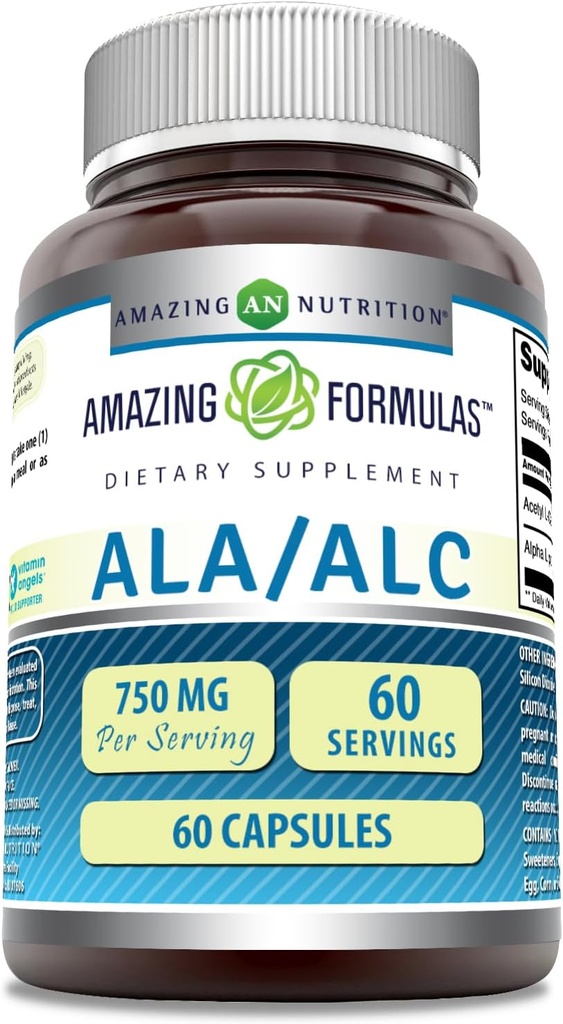 Amazing Nutrition Ala/ALC 750 Mg 60 Tellen