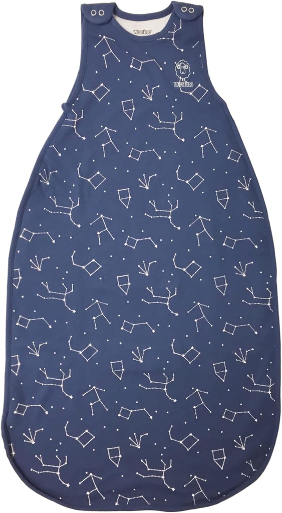 Woolino Big Kid Sleeping Bag, 4 Season Baby Sleep Sack, Merino Wool and Organic Cotton Wearable Blanket, 4-6 Years