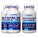 Alpha GPC & Uridine 2X 60 Capsules + Fosfatidylserine & Bacopa 1x 120 Capsules, 2 maanden Levering