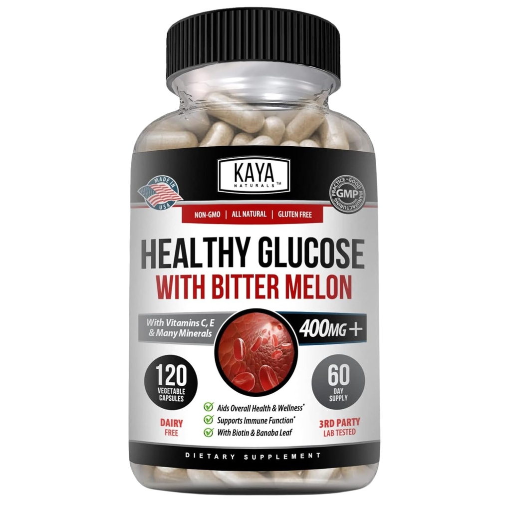 Kaya Naturals Gezonde Gluco met Bittermeloen Supplement 