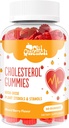 Cholesterol Supplementen met 1500 Mg Plant Sterolen & Stanols, Cholesterol Ondersteuning Gummies, Cholesterol Complex Gummies, Onderhoudt Normale Niveaus, Gemengde Berry Smaak, 60 Tellen