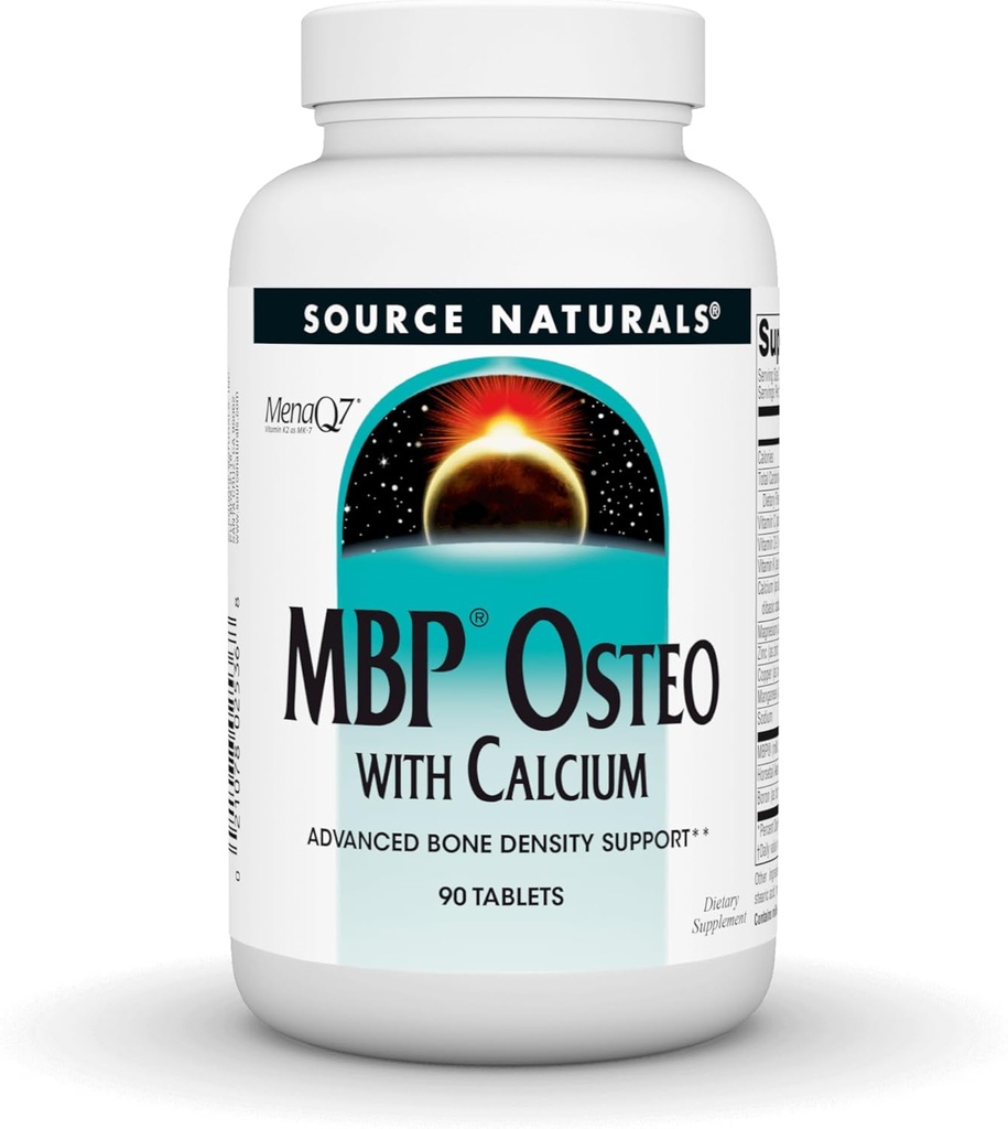 Bron Naturals MBP Osteo met Calcium, Advanced Botdichtheid Ondersteuning*, 90 Tablets