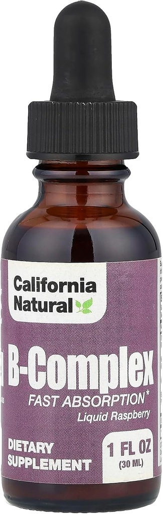 California Natural B Complex Sublingual Supplement, Framboos, 1 Ounce