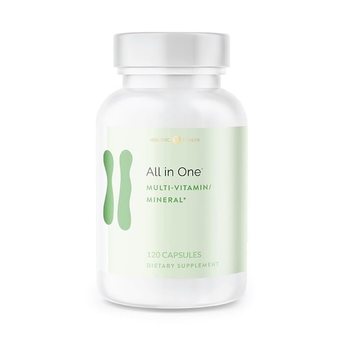 Holistische gezondheid Alle in een Multi Vitamine en Mineraal voor Antioxidant Boost, Multi Mineraal Supplement voor ondersteuning Methylatie en Immuniteit Boost, 120 Capsules