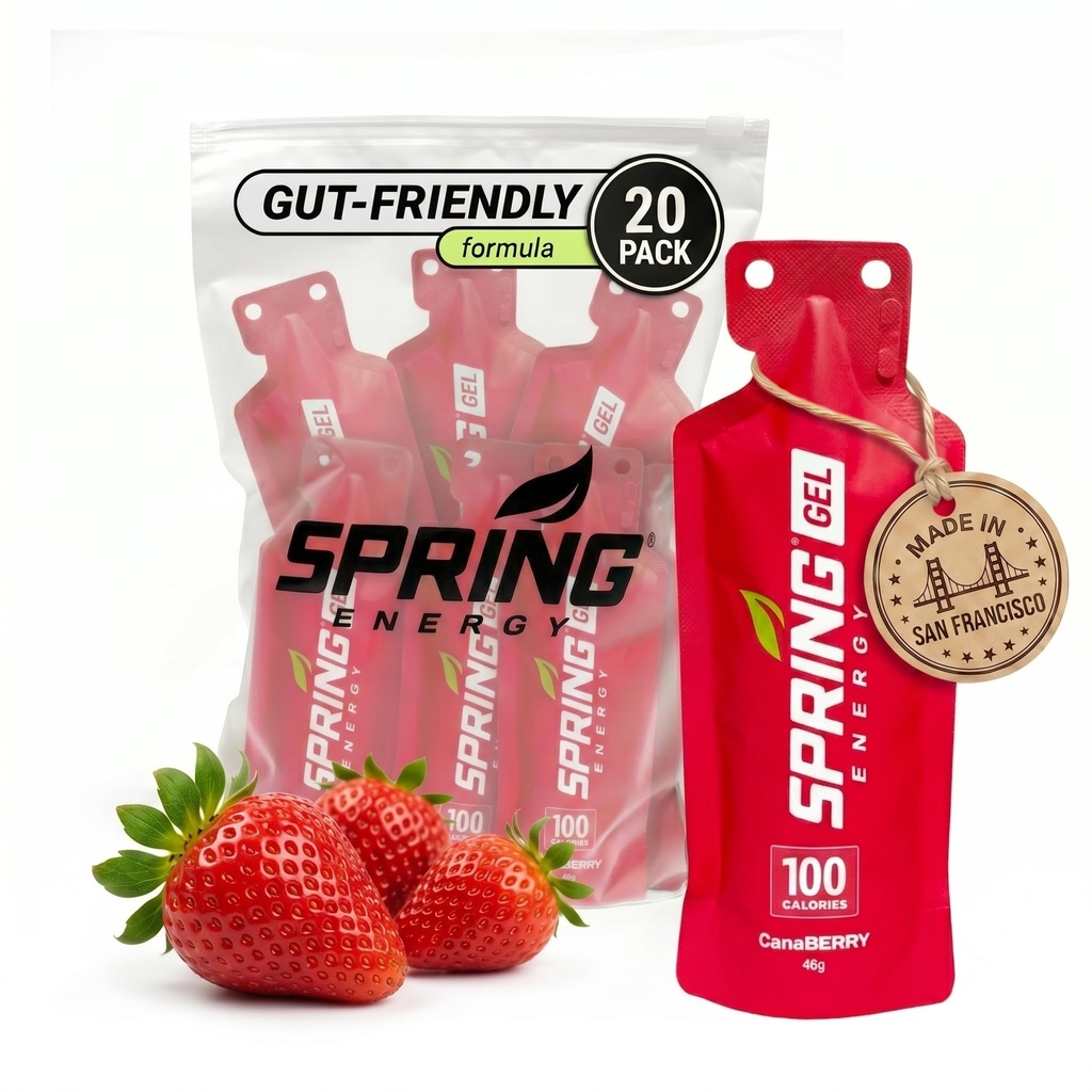 Spring Energy Gel - Canaberry - 20 Ct - Sportvoeding Energie Gels voor Runners