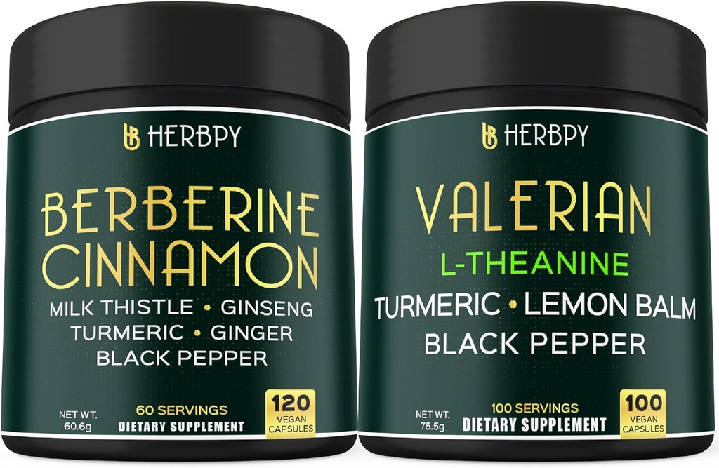 Bundel 7in1 Berberine HCl 97% & 5in1 Valeriaanwortelsupplement