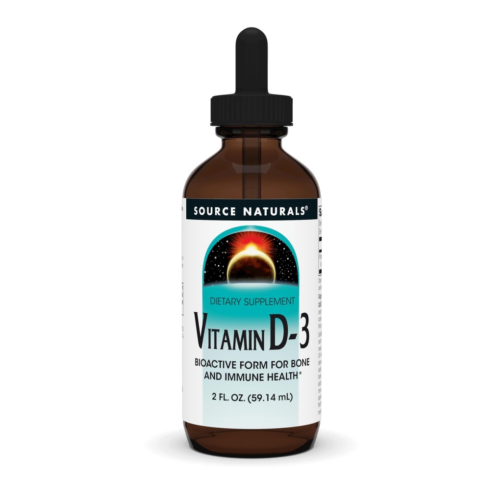 Bron Naturals Vitamine D-3 Liquid Drops 2000 ie Ondersteunt Bone & Immune Health* - 2 Fluid oz