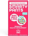SmartyPants Baby Multi&DHA Supplement:Liquid Multivitamine met vitamine D3, C,Vitamine B6,Biotine,Choline & Luteïne, voor zuigelingen 6-24 maanden,Glutenvrij,Natuurlijk fruit smaak,30 Servers(Verpakking mei Vary)