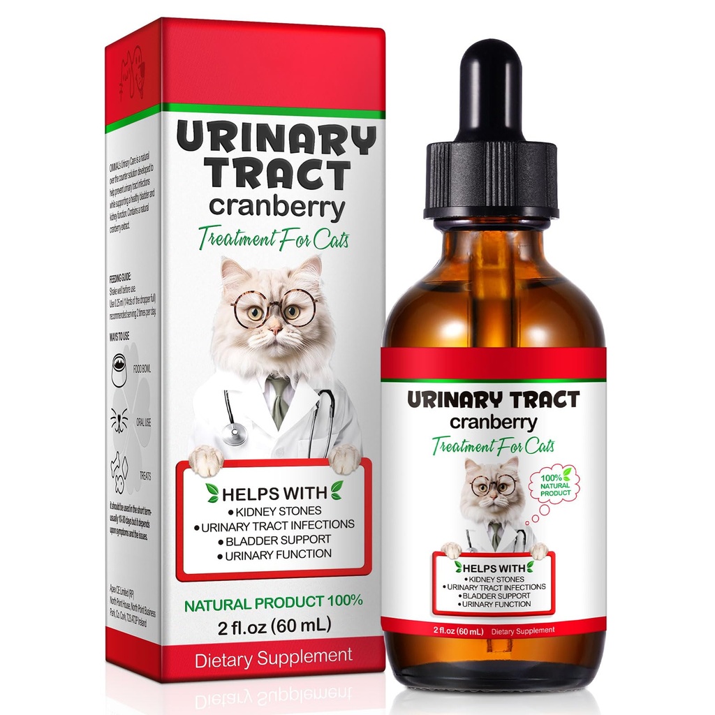 Feline Urine Tract Gezondheid, Cat UTI Remedy, Natuurlijke Kruidensupplement 2 fl oz, Ondersteuning van de regelmatige zorg voor urineweggezondheid