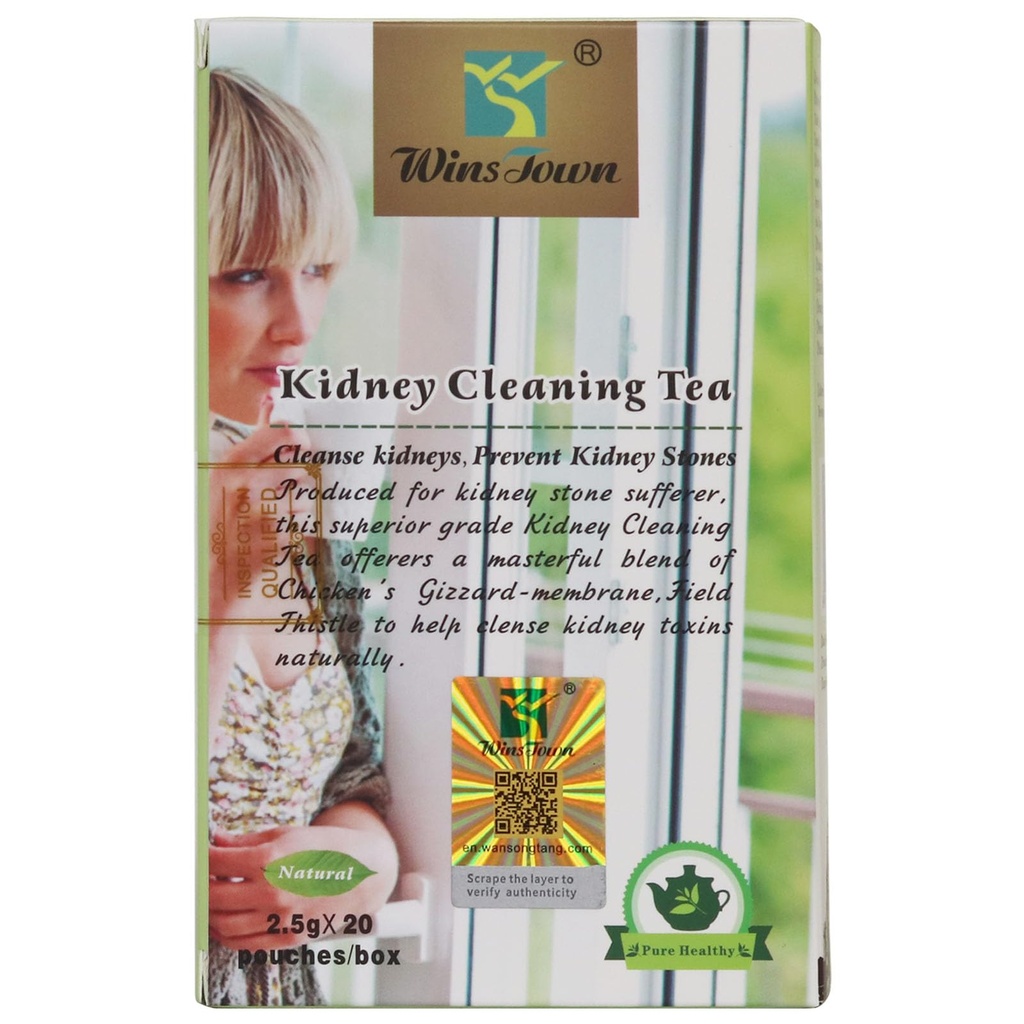 Wins Town Kidney Stones Cleaning Tea, Stone Breaker for Kidney Cleanse and Detox, 20 Teabags