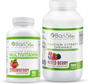 BariSlim Bariatrische Calcium Citroen en Complete Multivitamine Kauwtablet - Bariatrische Vitamine en Supplement voor post-Bariatrische Chirurgie Inclusief Gastric Bypass en Sleeve