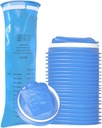 HCS Emesis Bags Disposable - Premium, Hospital Grade, Volwassenen & Kids - Kotszakjes Wegwerpbaar voor auto, reizen, thuisgebruik - Gooien, Kots, Kots - 24, Sterk (40 fl oz)