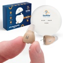 EarRite oplaadbare OTC-hoortoestellen voor senioren - bijna onzichtbaar en comfortabel 9 instelbare niveaus van helderheid Compacte In-Ear Design digitale gehoorversterker met geluiddemping en opladen geval