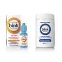 Knipper Oogdruppels voor droge ogen, Triple Care Lubricant Eye Drops, Direct verzachtend, vochtinbrengend + Blink NutriTears klinisch bewezen supplement voor droge ogen, 50 Softgels