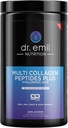 DR EMIL NUTRITION Multi Collageen Peptides Powder - 20g Unflavored Hydrolyzed Collageen Proteine Powder with Hyaluronic Acid for Hair, Skin, Nails and Joints - 15 Servings