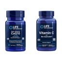 Life Extension Super Ubichinol CoQ10 60 Softgels en vitamine C & Bio-Quercetin Phytosome 250 tabletten Bundel voor hart-, Cellulaire energie, Immuun & algehele gezondheidsondersteuning