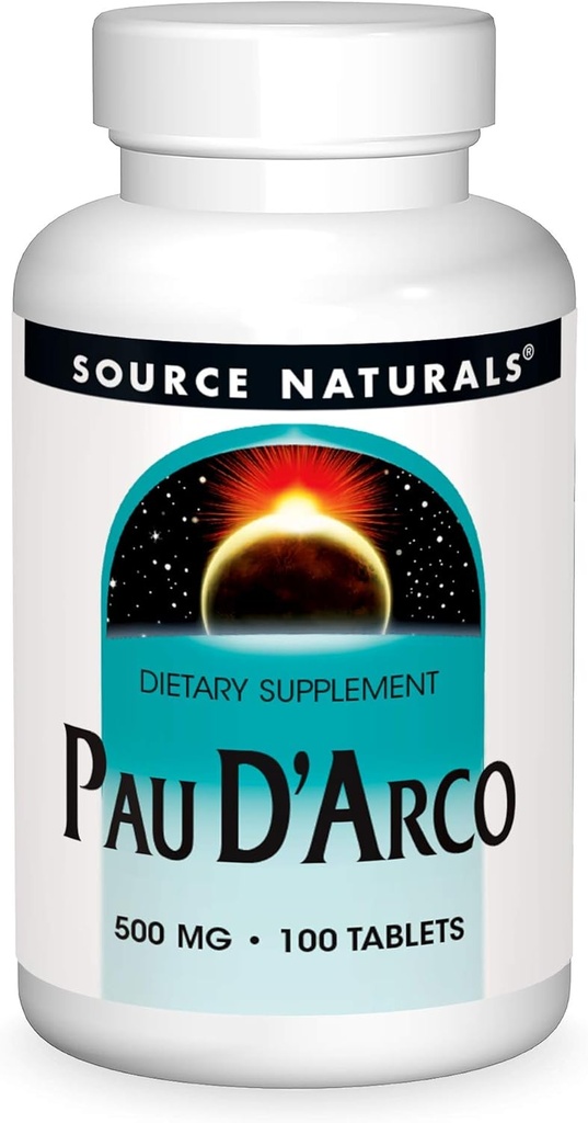 Bron Naturals PAU D'Arco Dieetsupplement - 100 tabletten