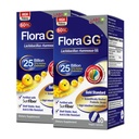 LABO Nutrition FloraGG, Lactobacillus Rhamnosus GG 25 miljard CFU Actieve Probiotica & Sunfiber Prebiotic Fiber Supplement, Ondersteuning Gezonde Intestinale, Immuun Gezondheid Vertraagde Release & Glutenvrij 60sx2