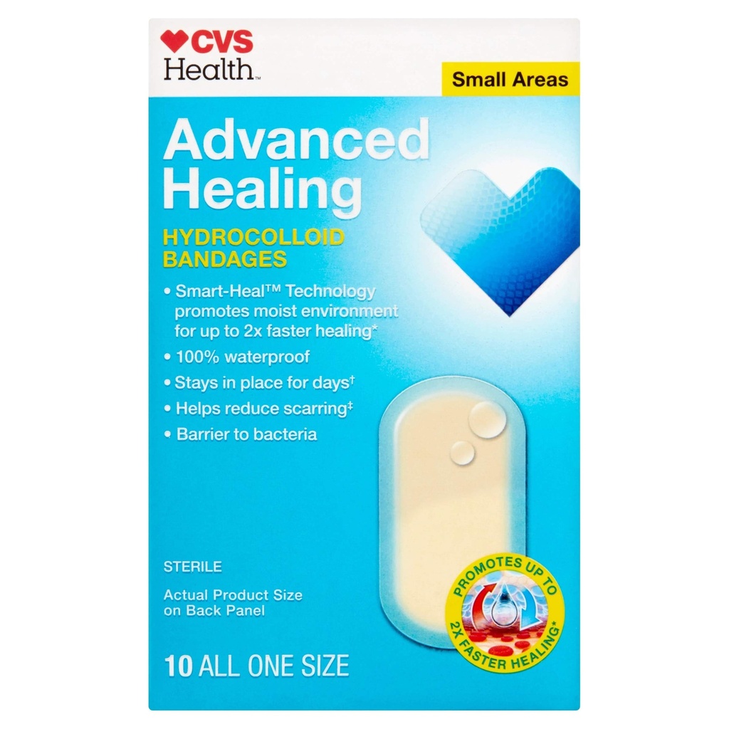CVS Health Advanced Healing Hydrocolloïde Bandages (Kleine gebieden)